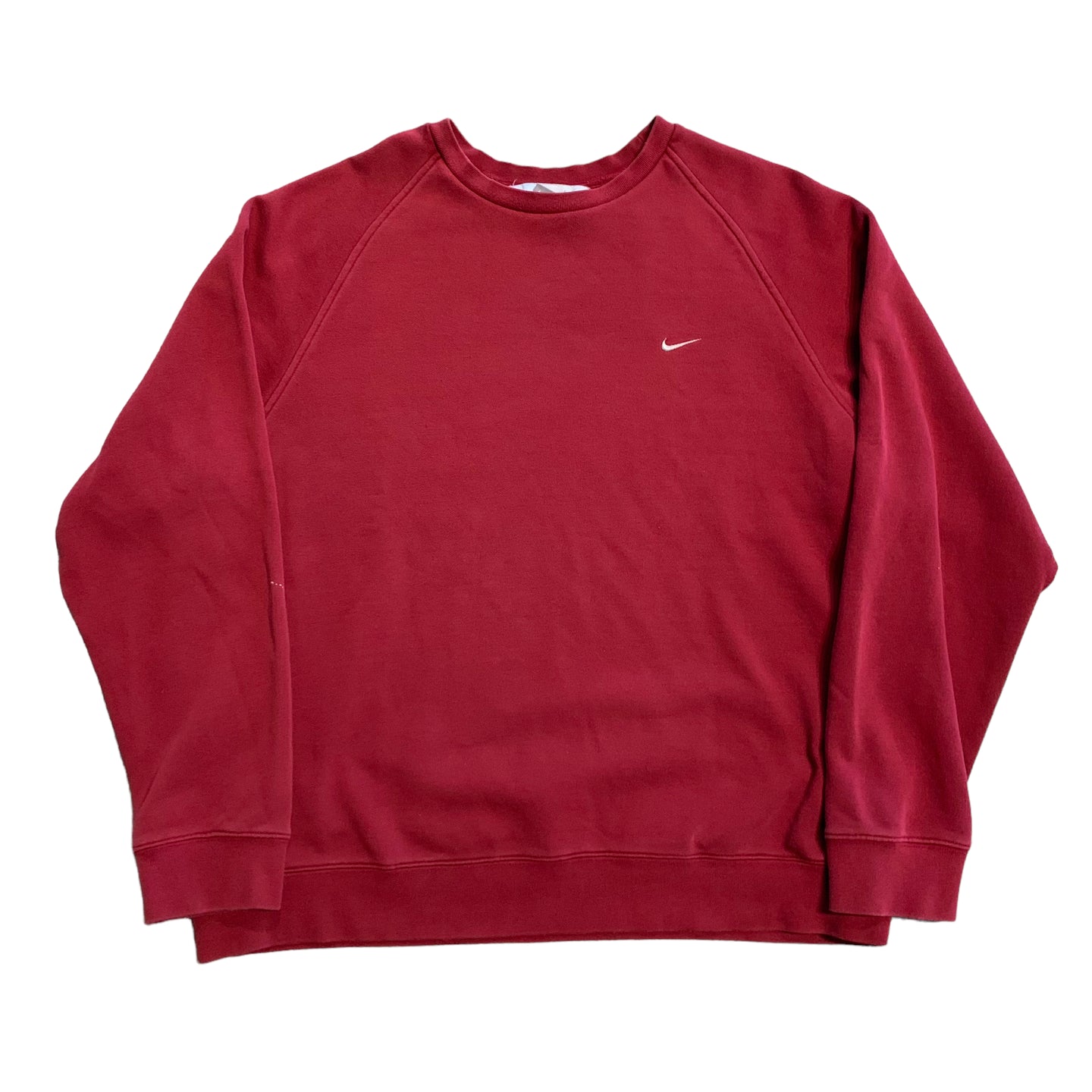 Y2K Red Nike Mini Swoosh Crewneck XL