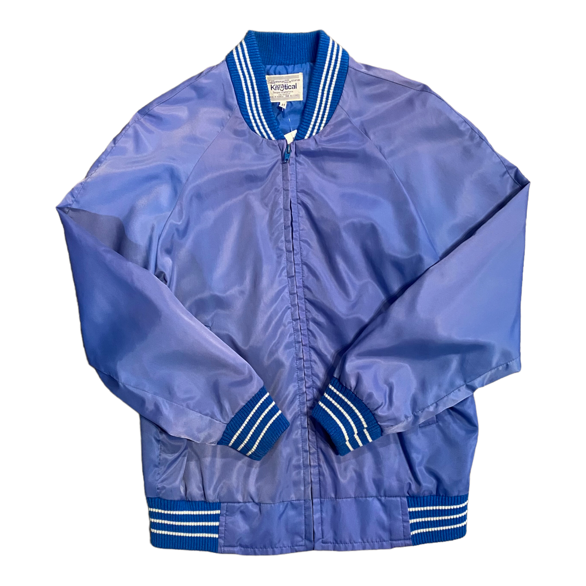 80s Nylon Varsity Jacket M