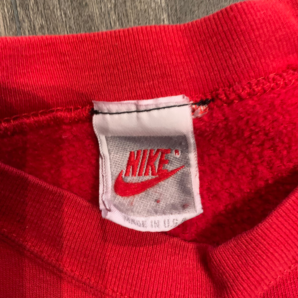 90s Nike Red Swoosh Crewneck L