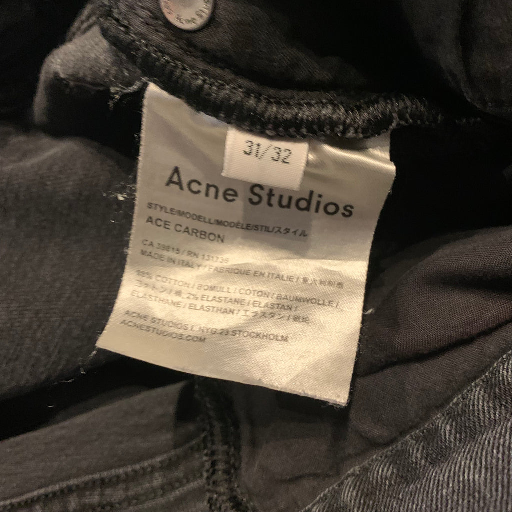 Acne Studios Black Washed Denim 31