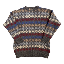 Load image into Gallery viewer, Argyle Wool Sweater L
