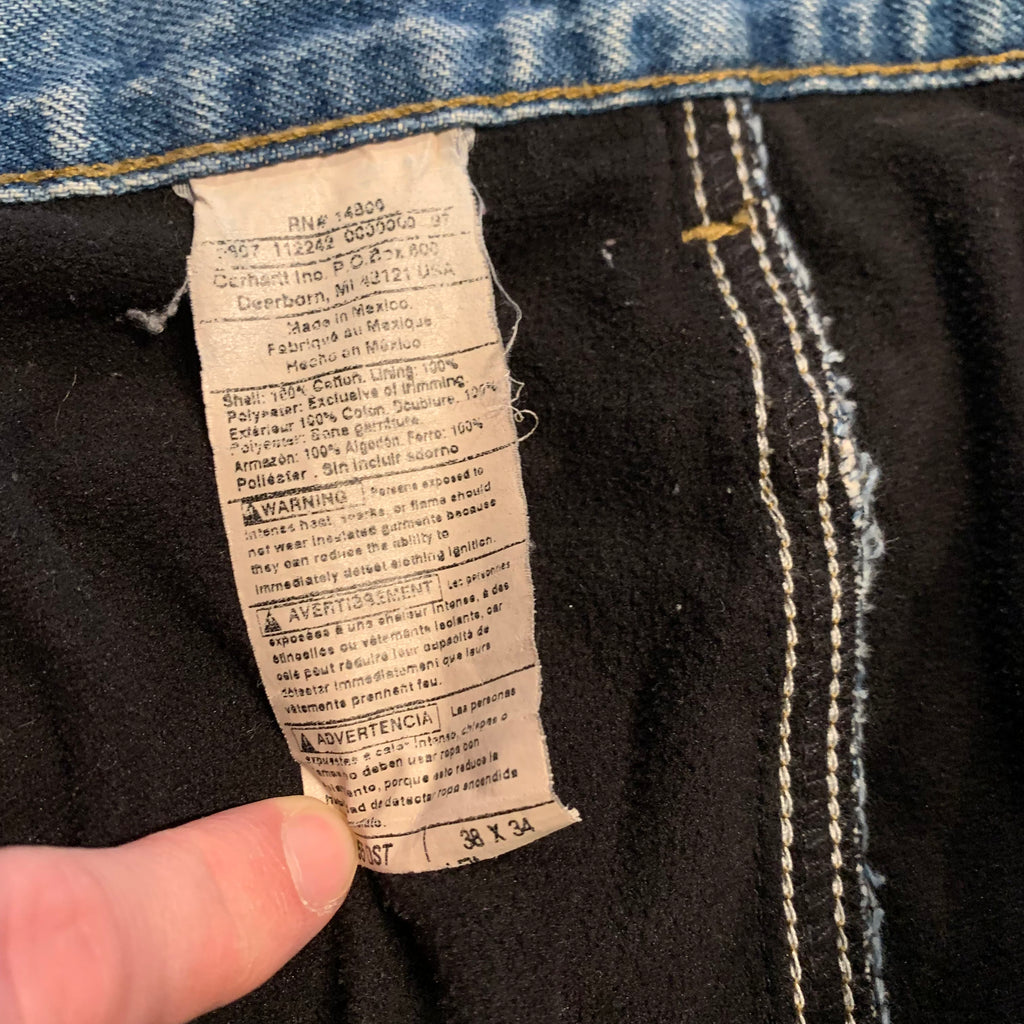 Carhartt Fleece Lined Denim 38