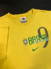 Load image into Gallery viewer, Vintage Nike Brazil #9 Ronaldo tee M

