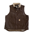 Carhartt Brown Sherpa Lined Vest L