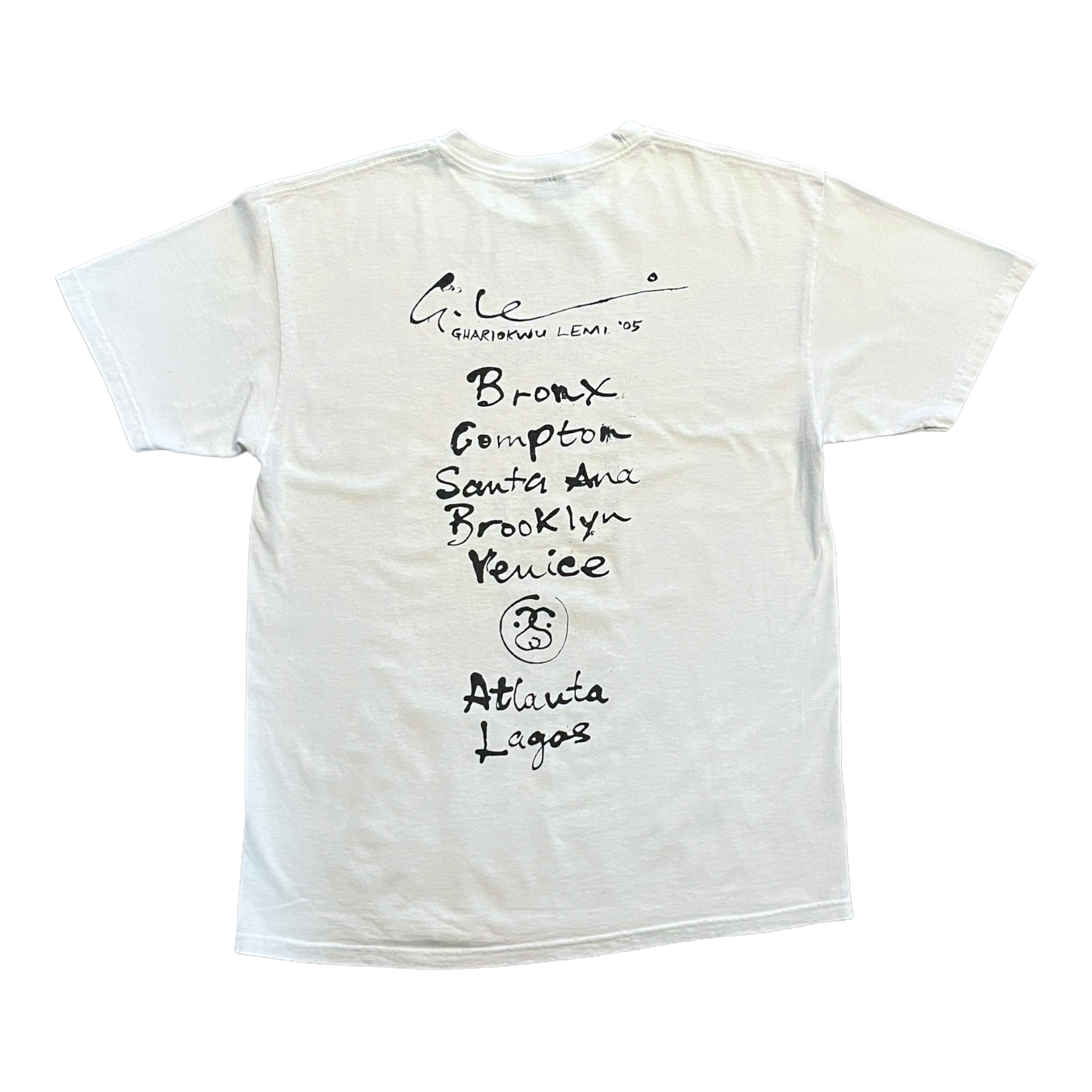 2000s Stussy city script tee L