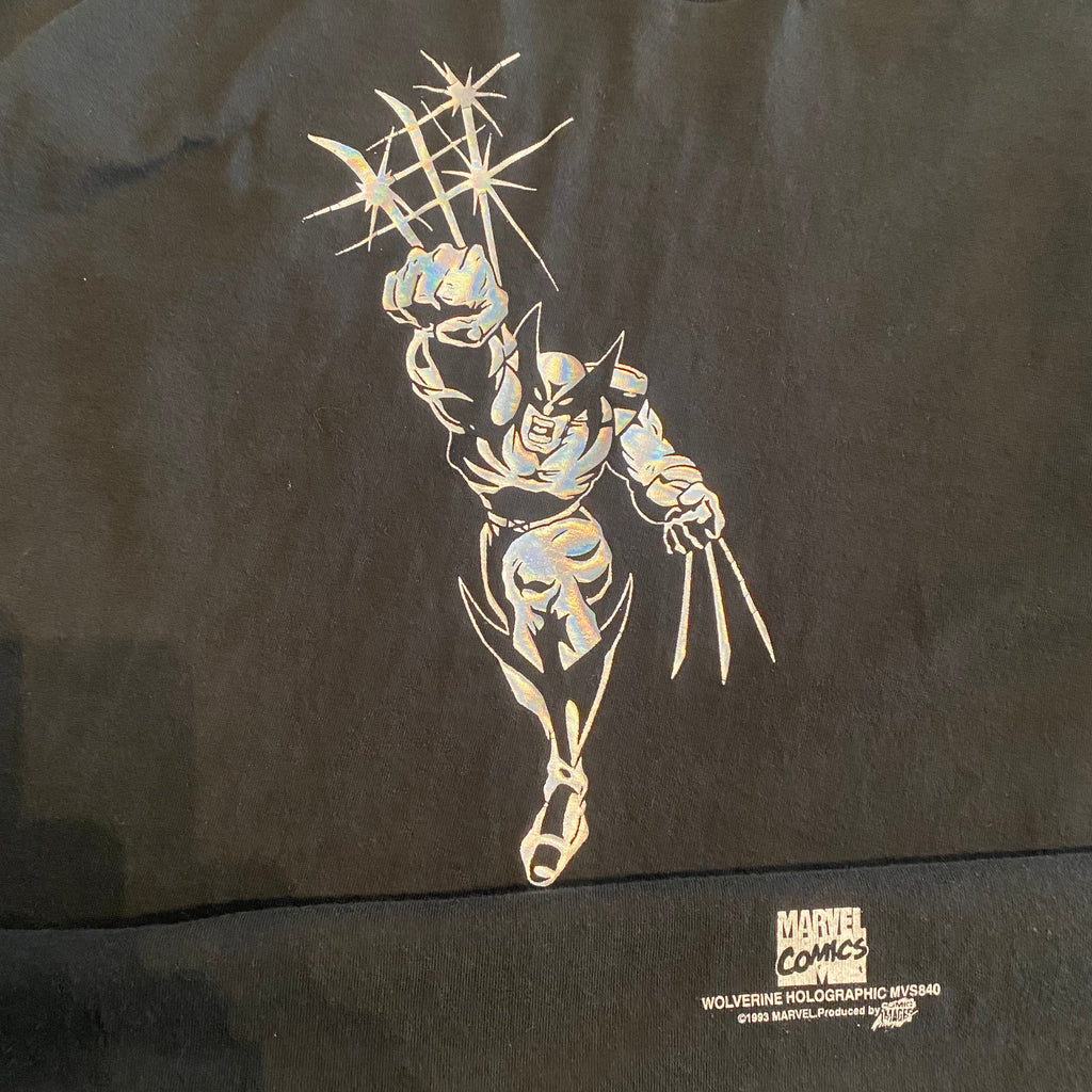 1993 Marvel Wolverine Holographic Tee XL