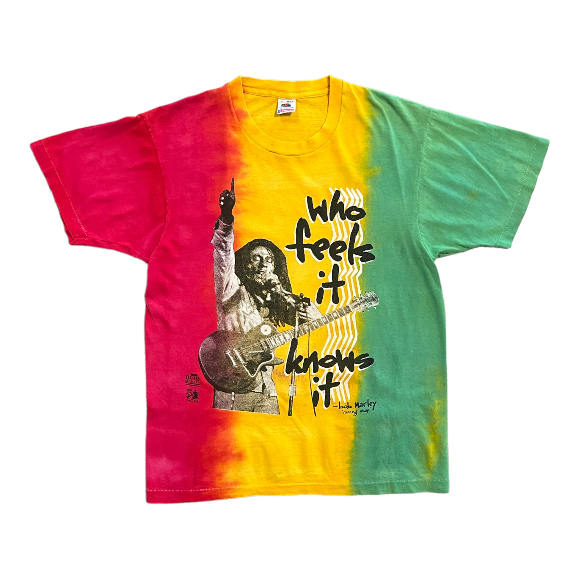 90s Bob Marley reggae tee L