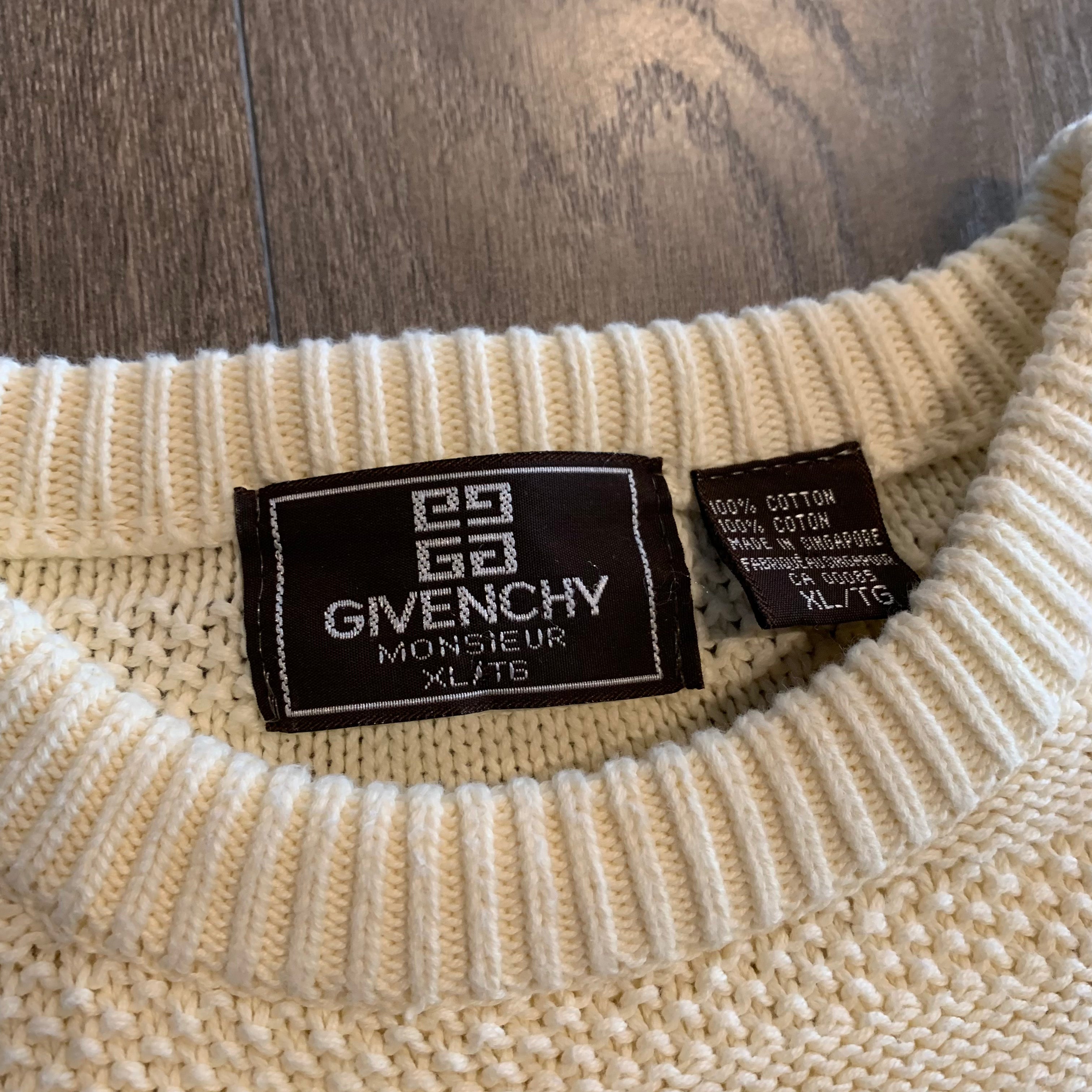 80s Givenchy Knit Sweater XL