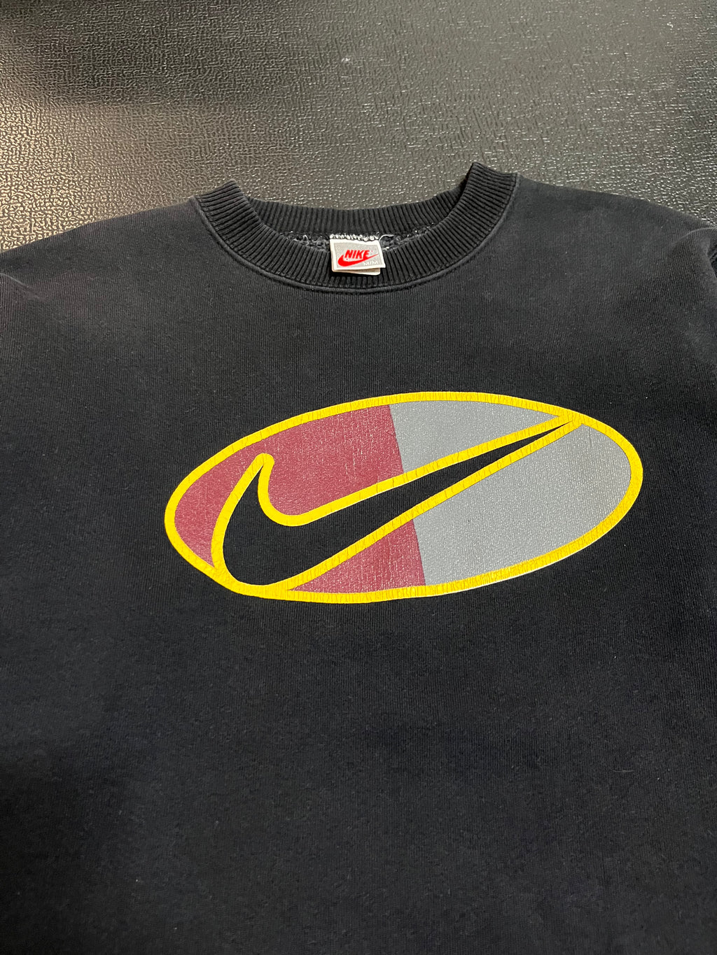 90s Nike big swoosh crewneck M