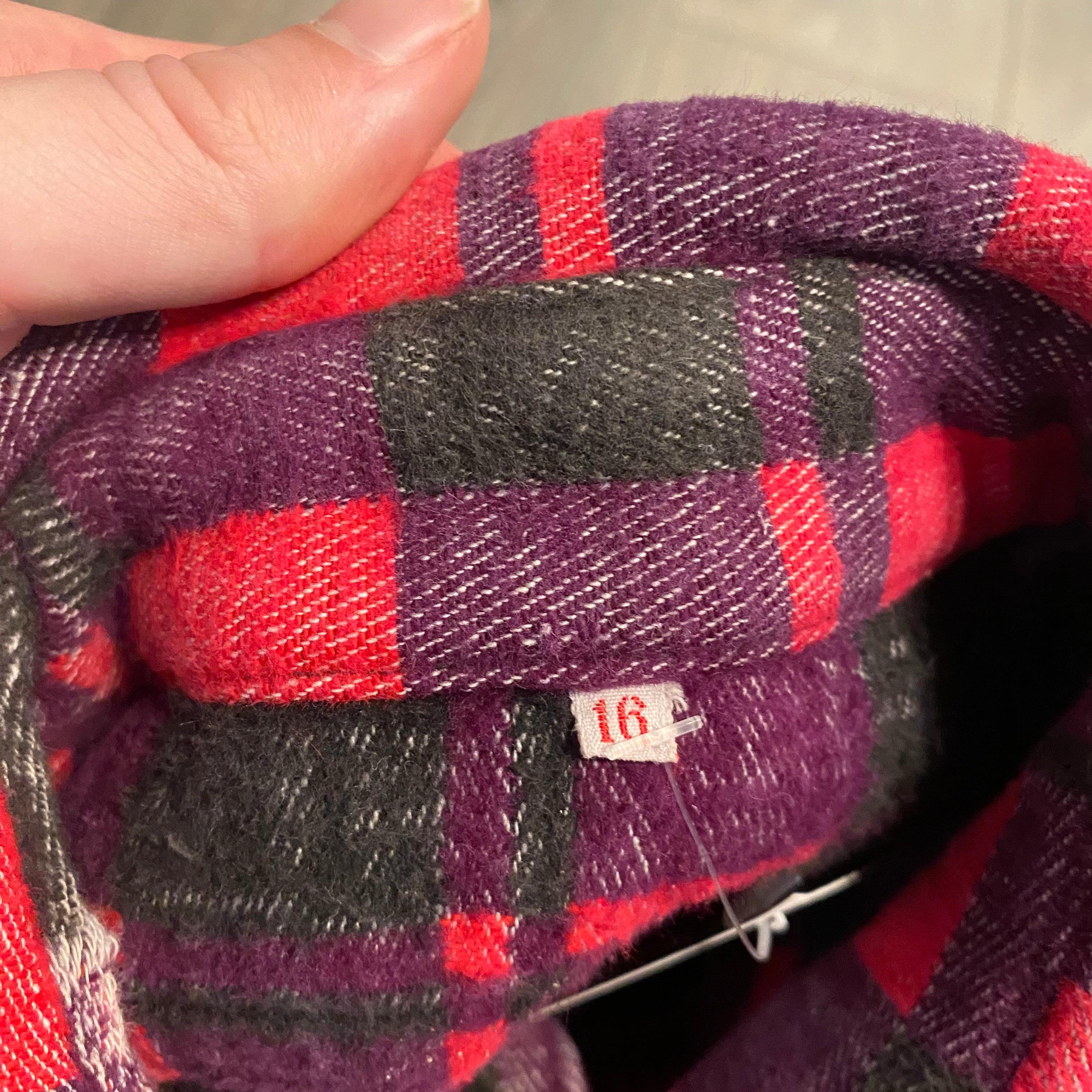 80s Champion Heavy Wool Flannel L