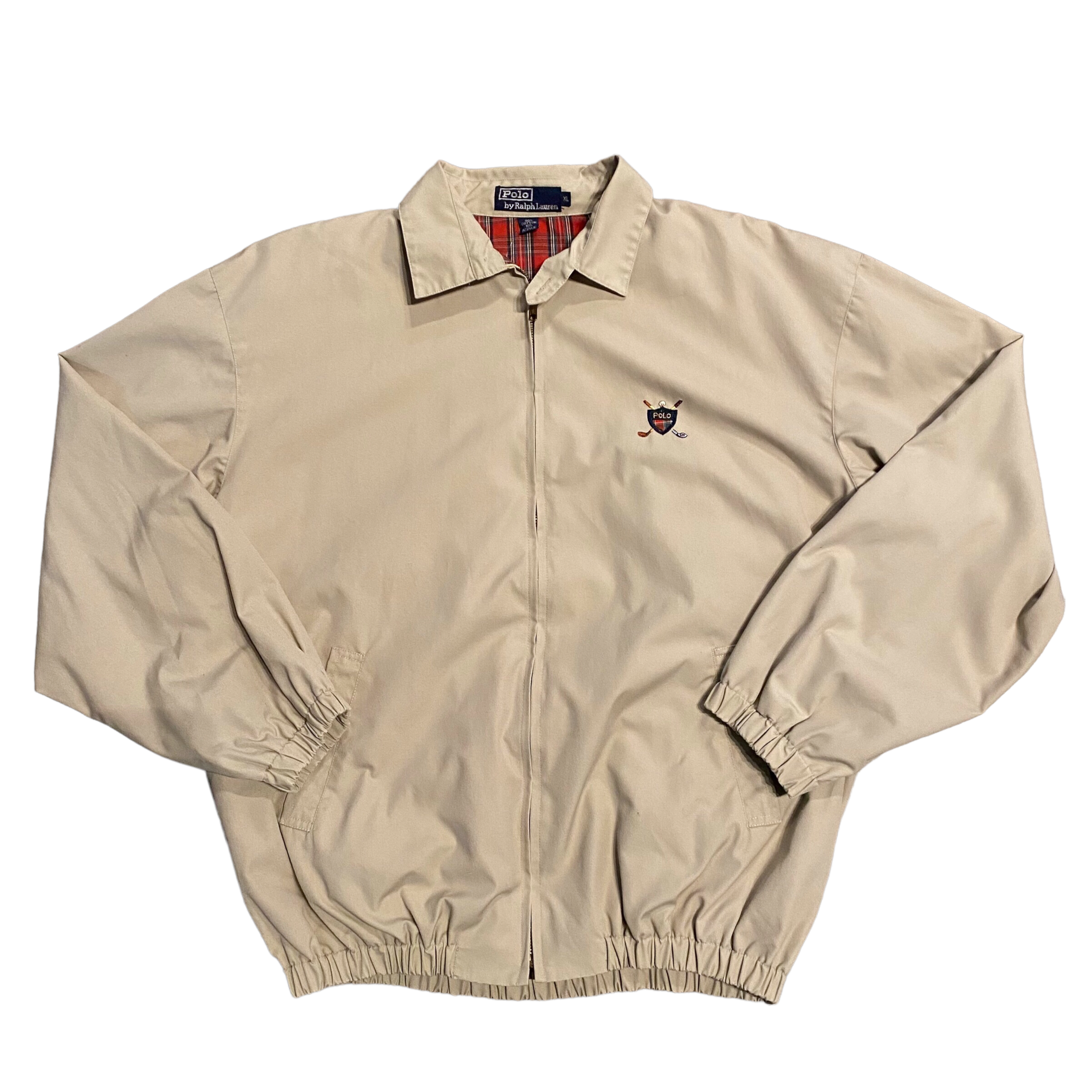 RL Polo Plaid Lined Harrington Jacket XL