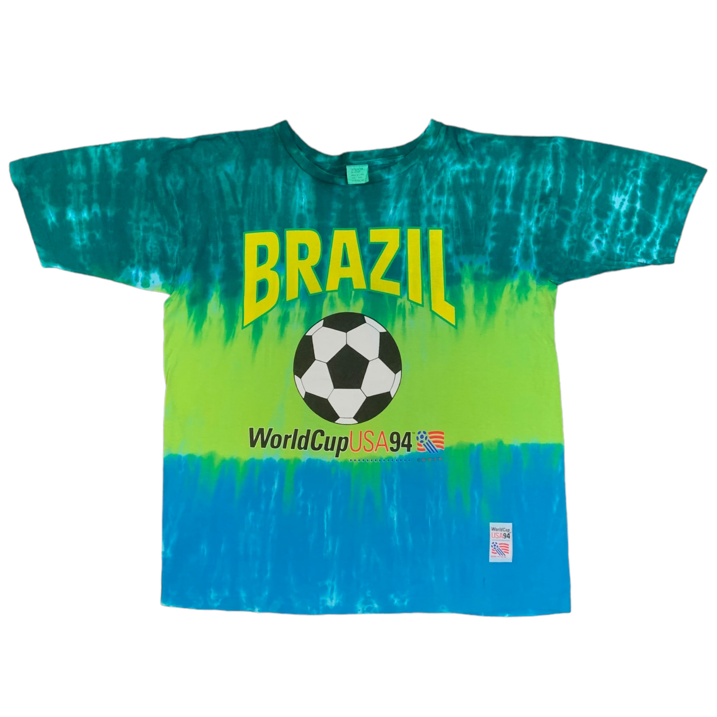 1994 Brazil World Cup tie dye tee L/XL