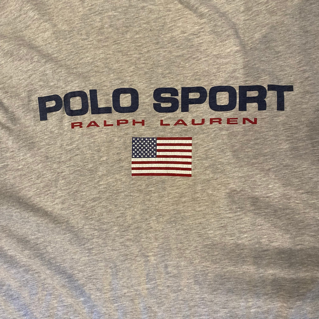 1990s Polo Sport Text Tee M