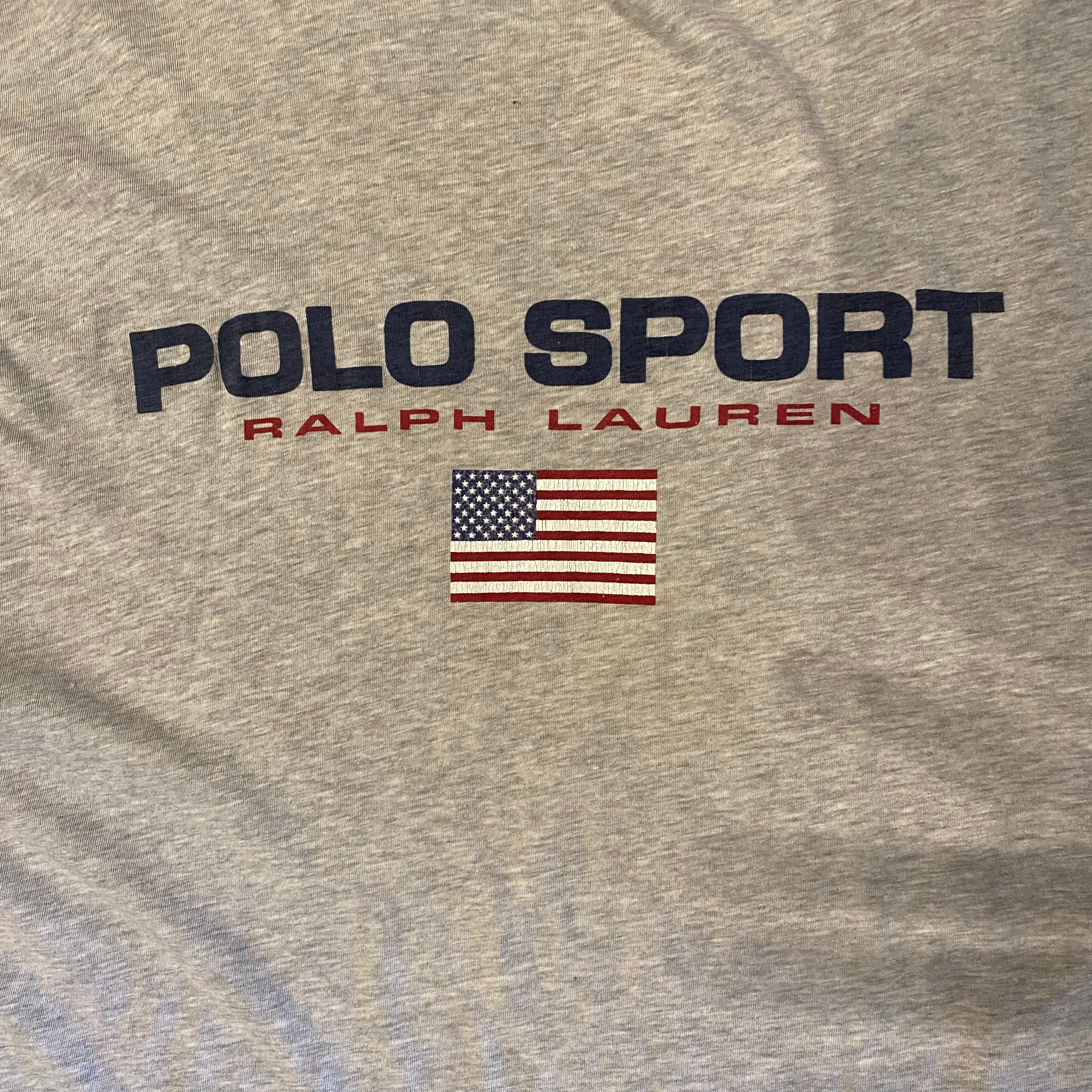 1990s Polo Sport Text Tee M