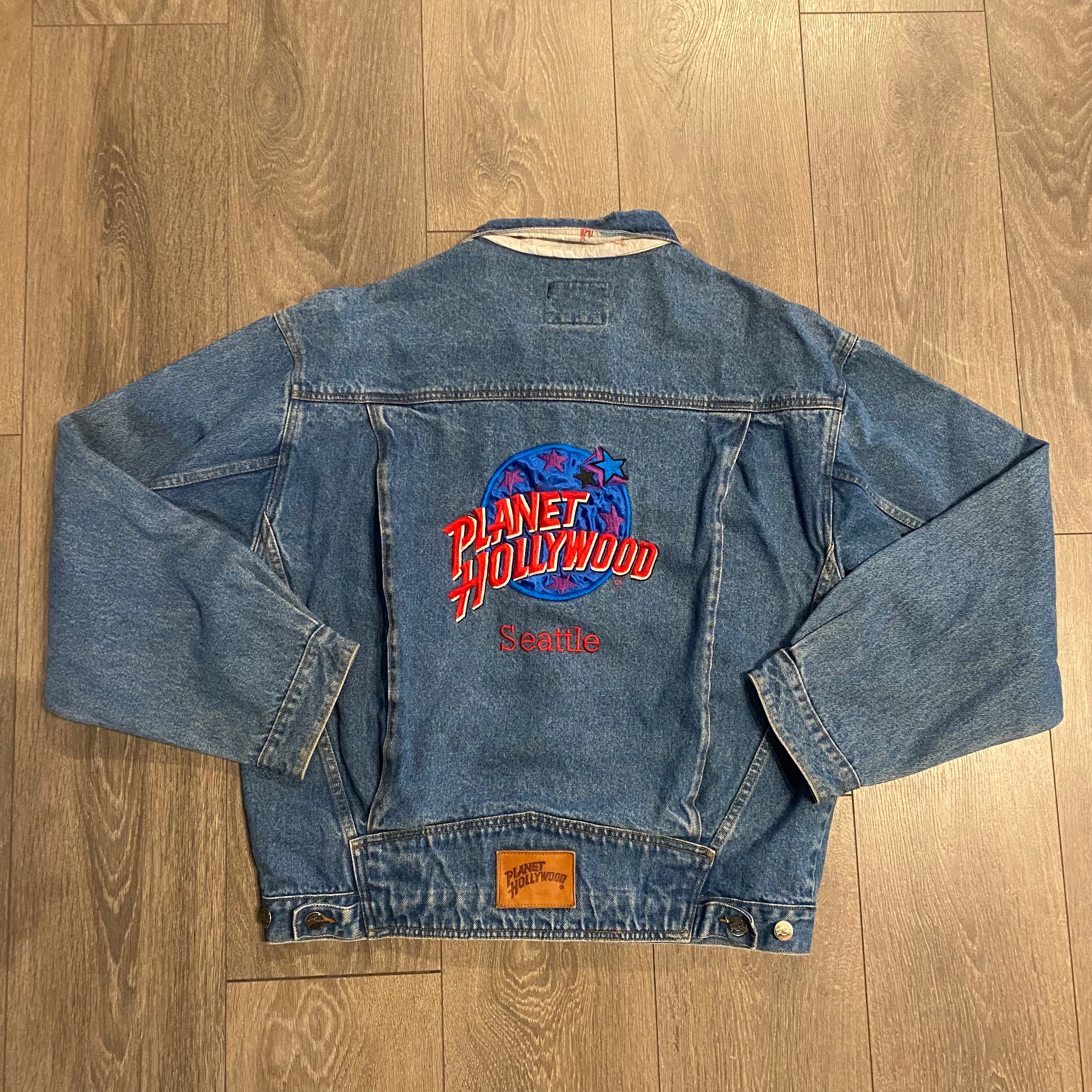 90s Planet Hollywood Denim Trucker XL