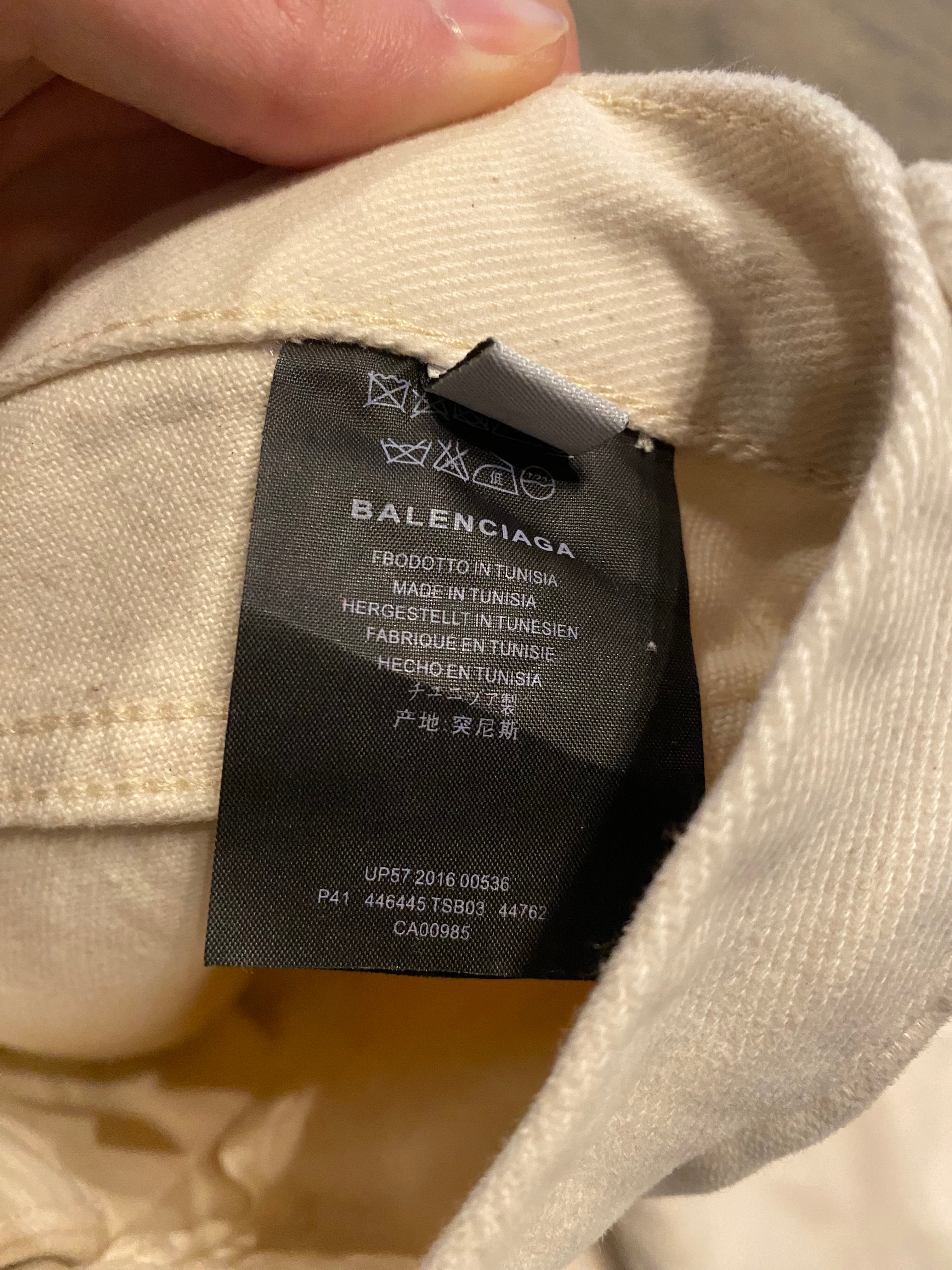 Balenciaga Cream Denim 28