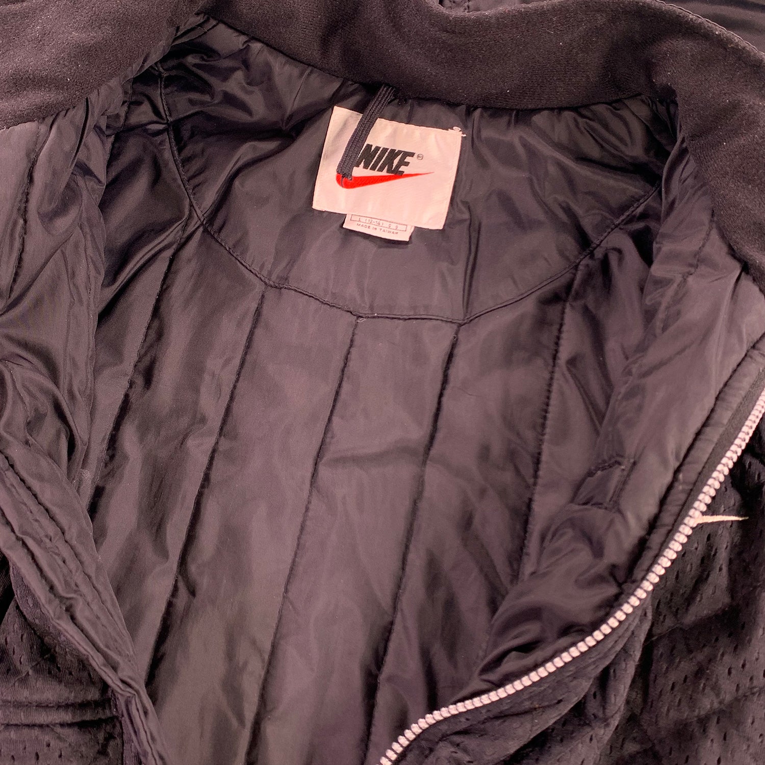 '90s Nike swoosh waffle jacket M/L