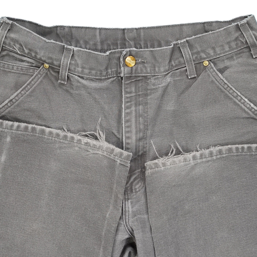 Vintage Carhartt double knee denim grey 33" x 32.5"