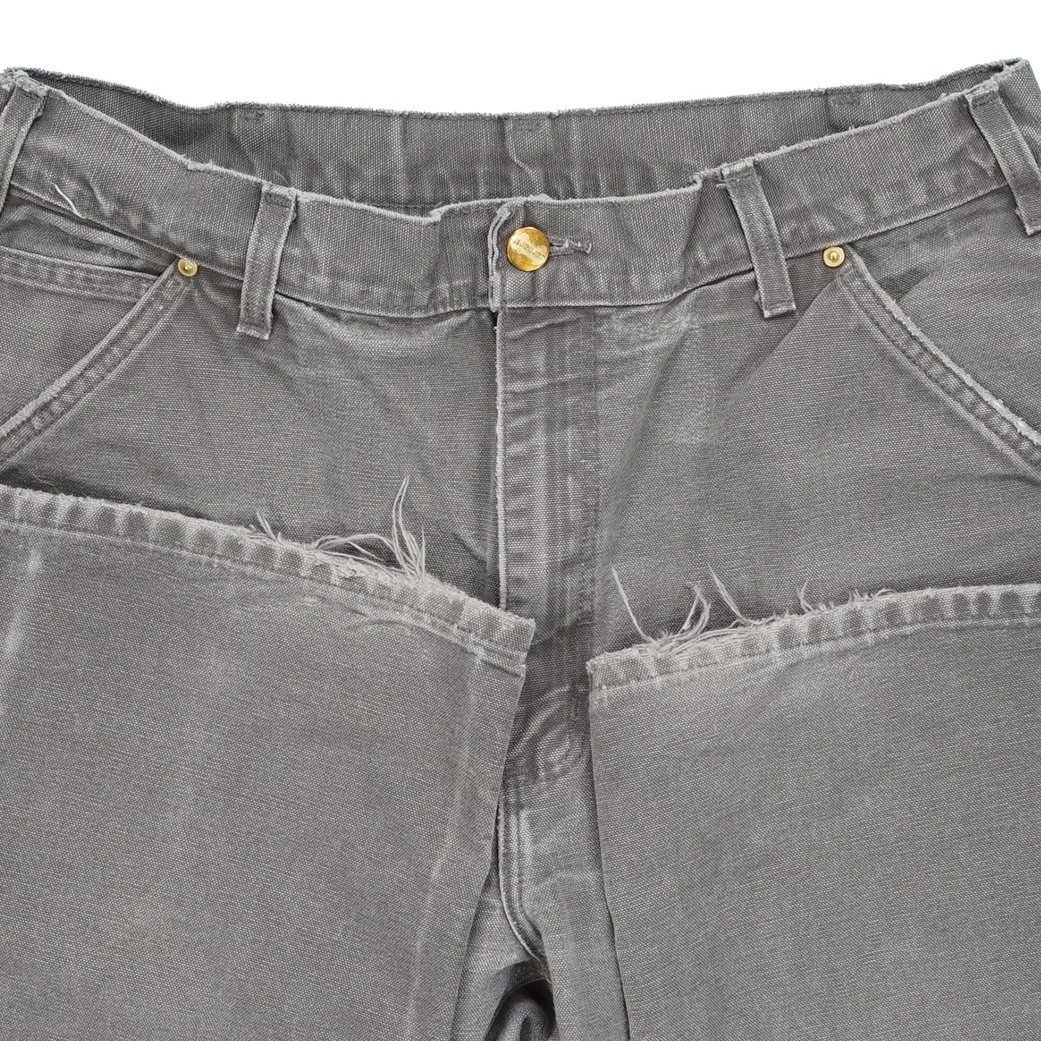 Vintage Carhartt double knee denim grey 33" x 32.5"