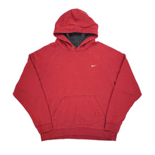 Load image into Gallery viewer, 2000s Nike mini swoosh hoodie Maroon L
