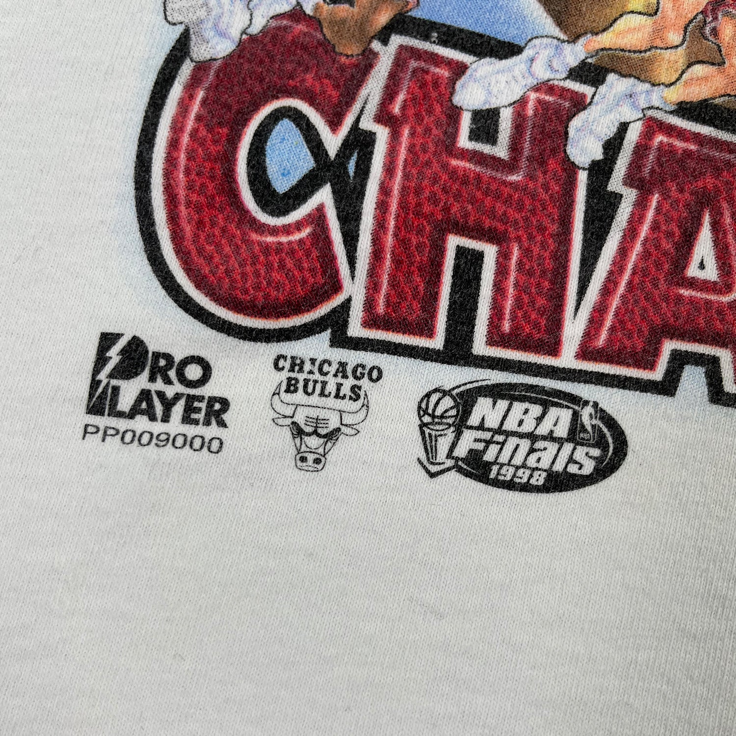 1998 Chicago Bulls 6-Time Champs NBA Finals tee L