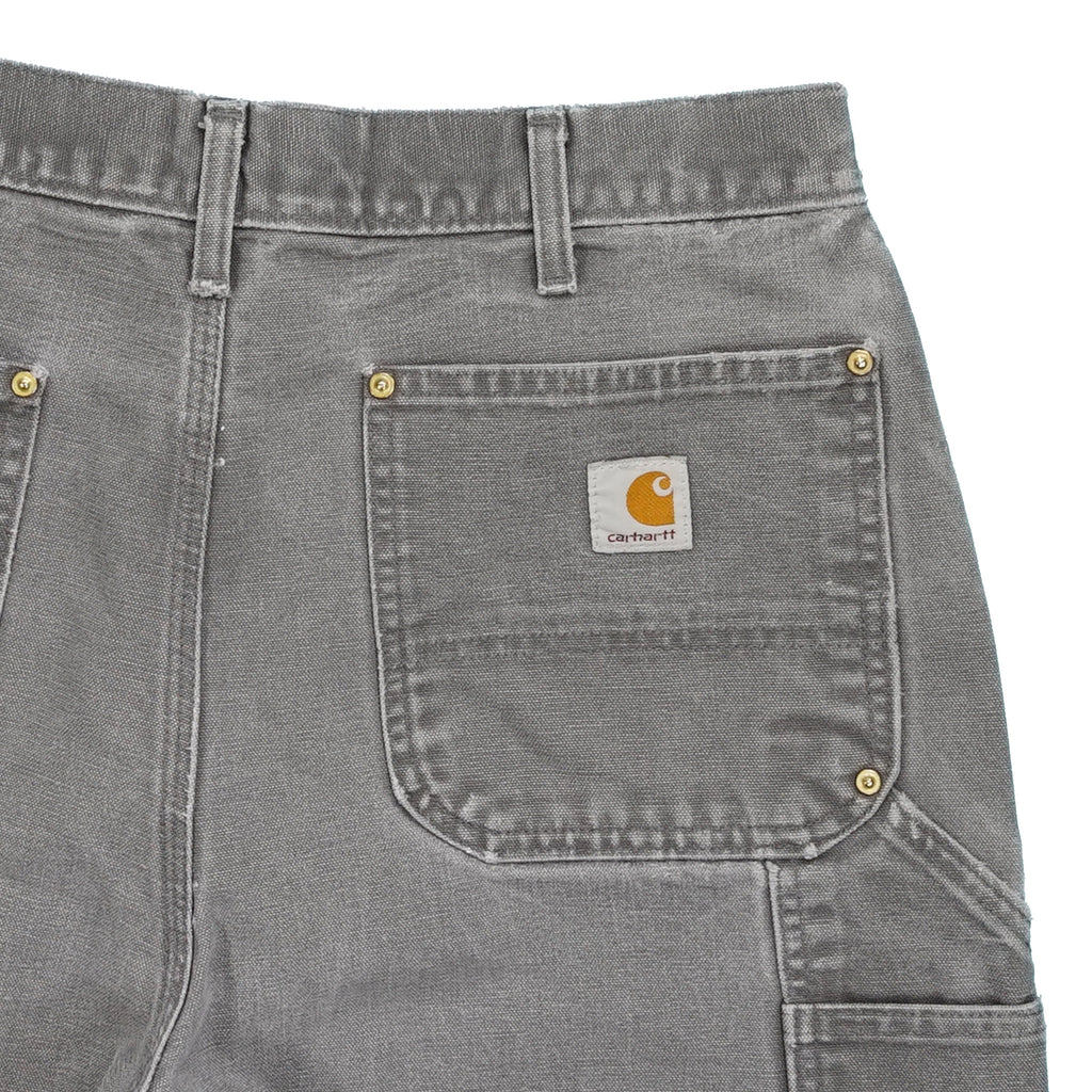 Vintage Carhartt double knee denim grey 33" x 32.5"