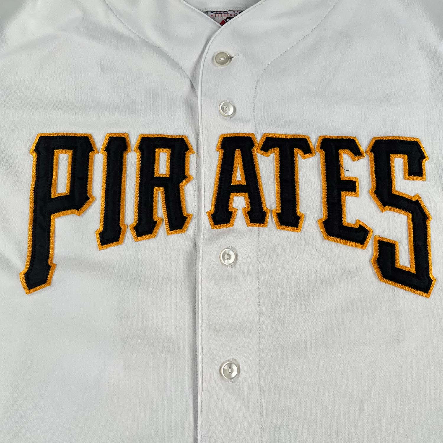 Vintage Majestic Pittsburgh Pirates Button Up Blank Jersey Made USA Sz.XL  Black