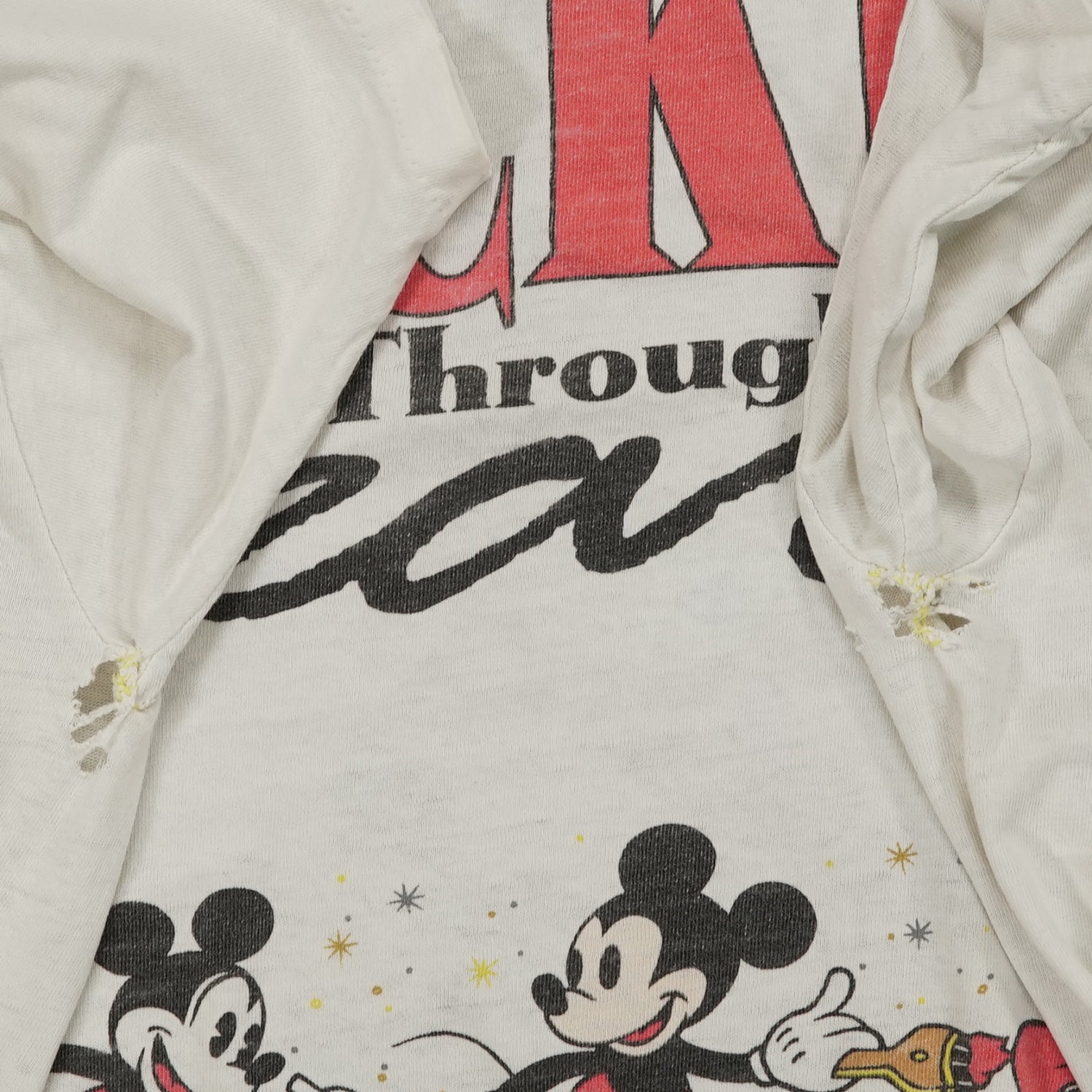 '90s Mickey Through the Years distressed tee XL
