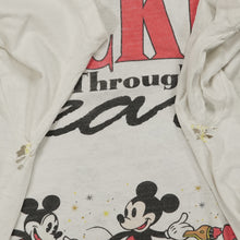 Load image into Gallery viewer, &#39;90s Mickey Through the Years distressed tee XL
