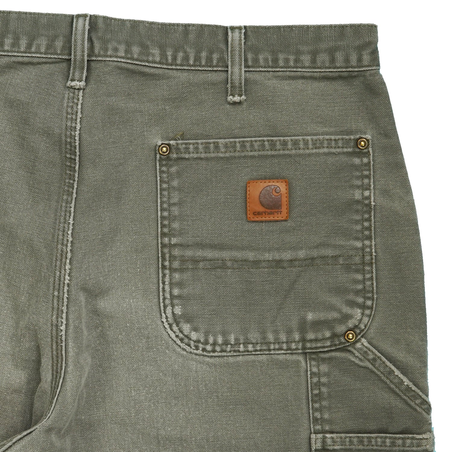 Carhartt double knee denim green 34" x 31"