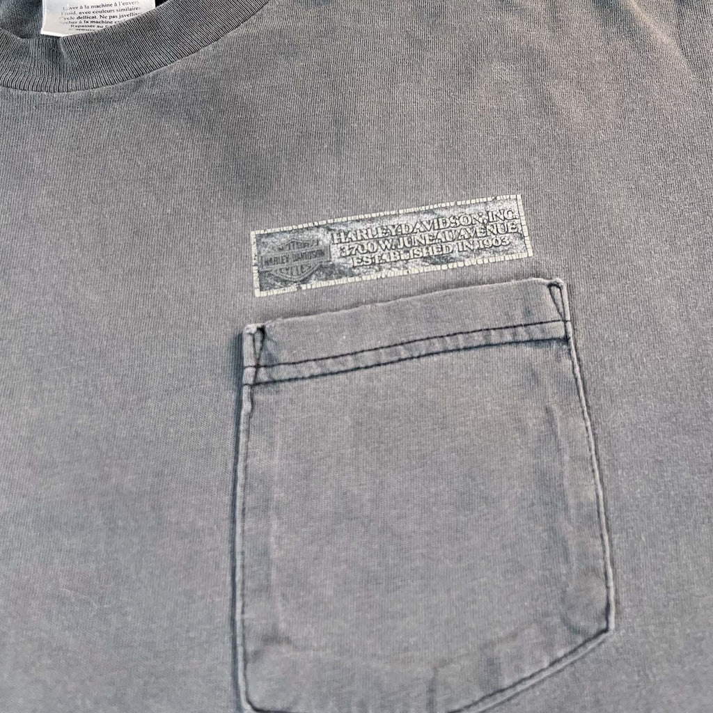 Vintage Harley Davidson pocket tee L