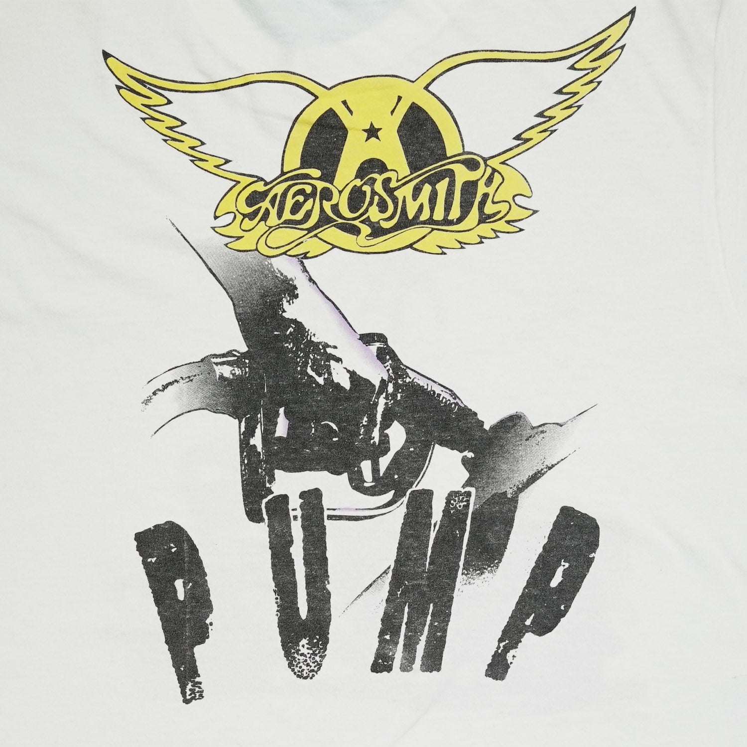 1989 Aerosmith PUMP trucks band tee XL