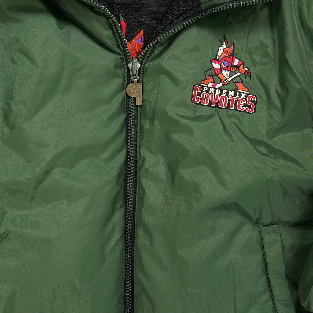 Vintage NHL Phoenix Coyotes reversible puffer jacket L