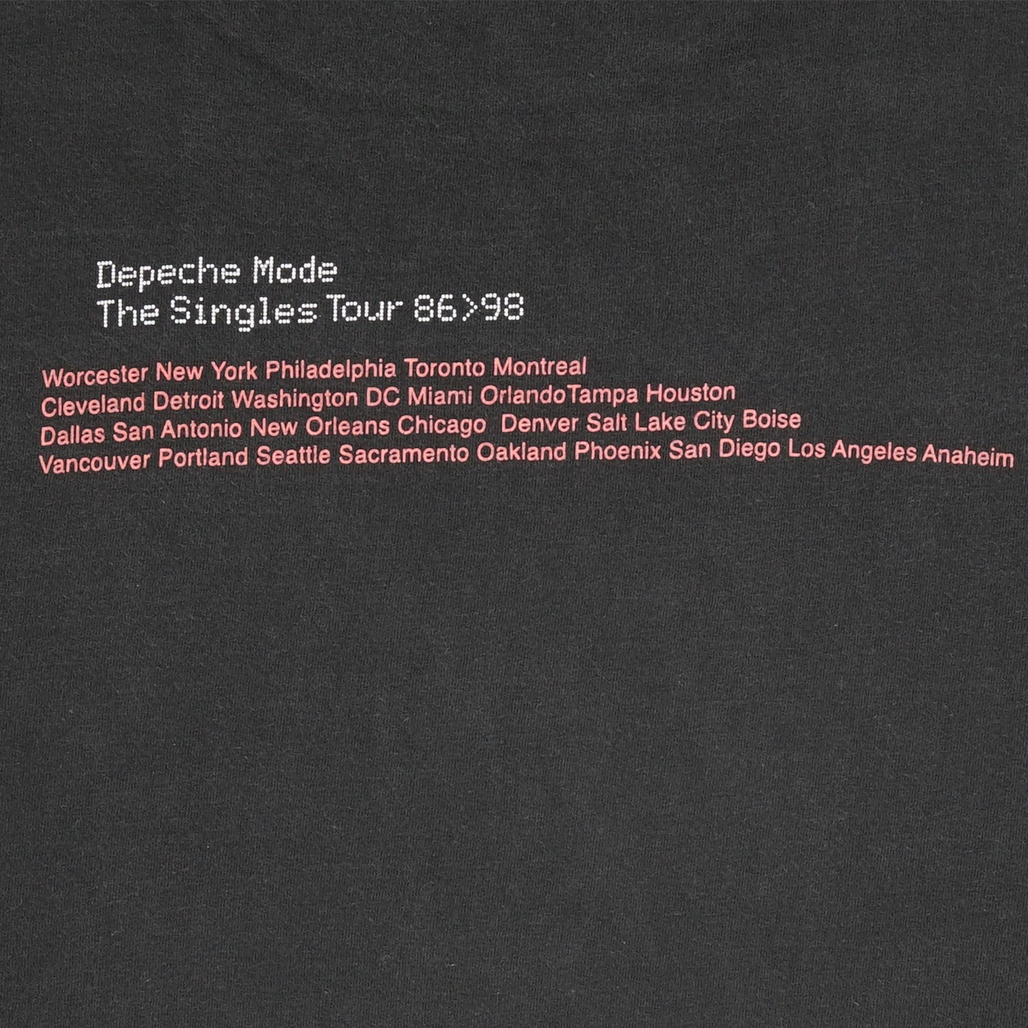 1998 Depeche Mode "The Singles Tour" XL