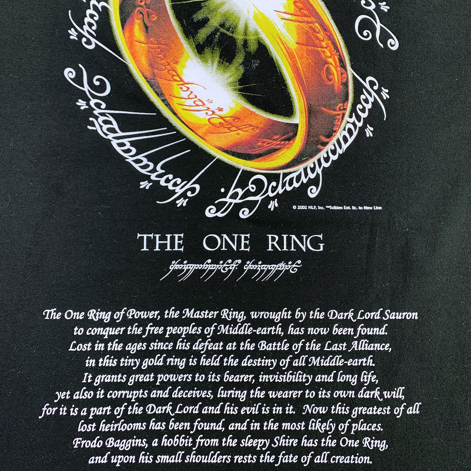 2002 Lord of the Rings Two Towers bootleg movie tee M
