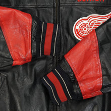 Load image into Gallery viewer, Vintage Detroit Red Wings leather jacket XL
