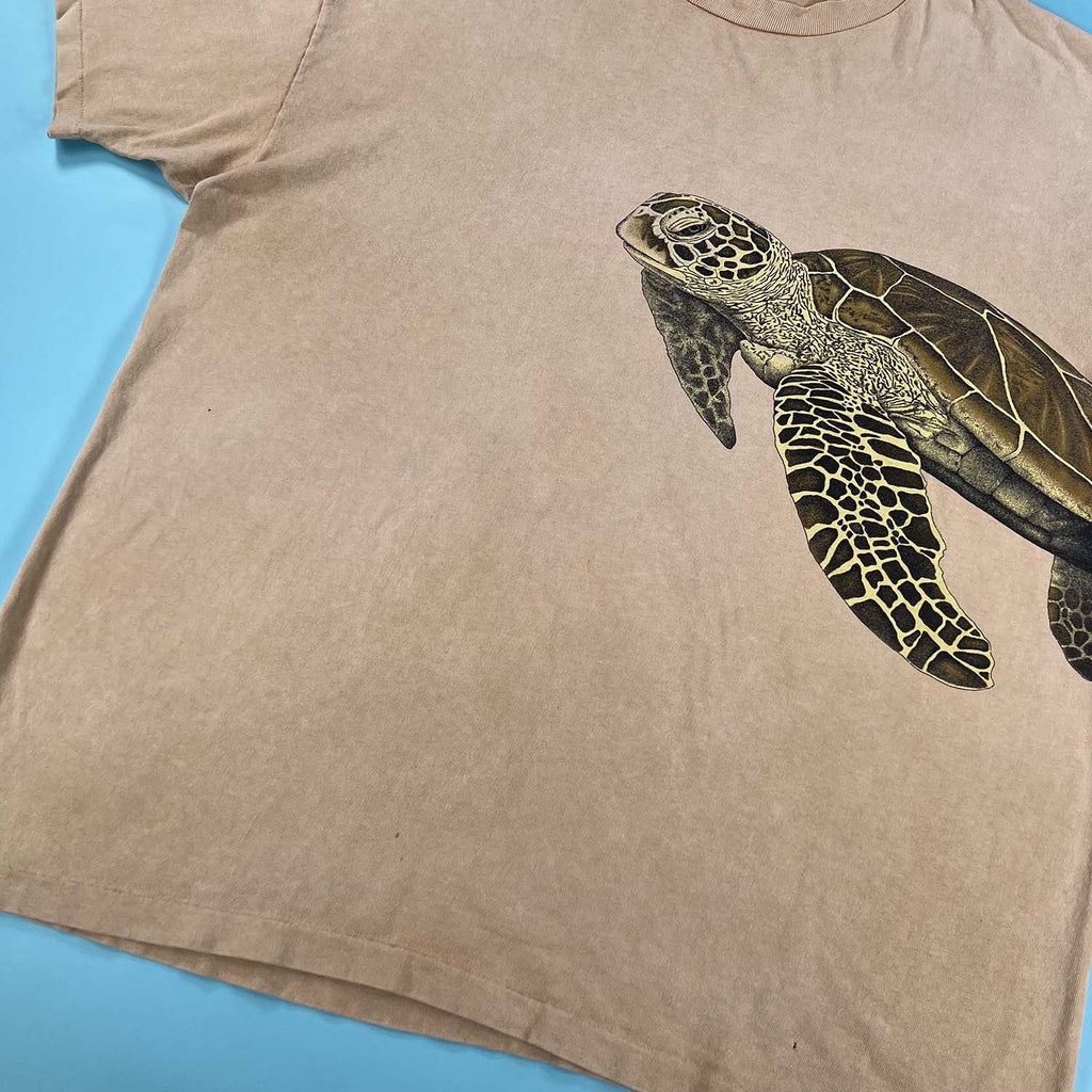 '90s Sea Turtle Harlequin nature tee L/XL