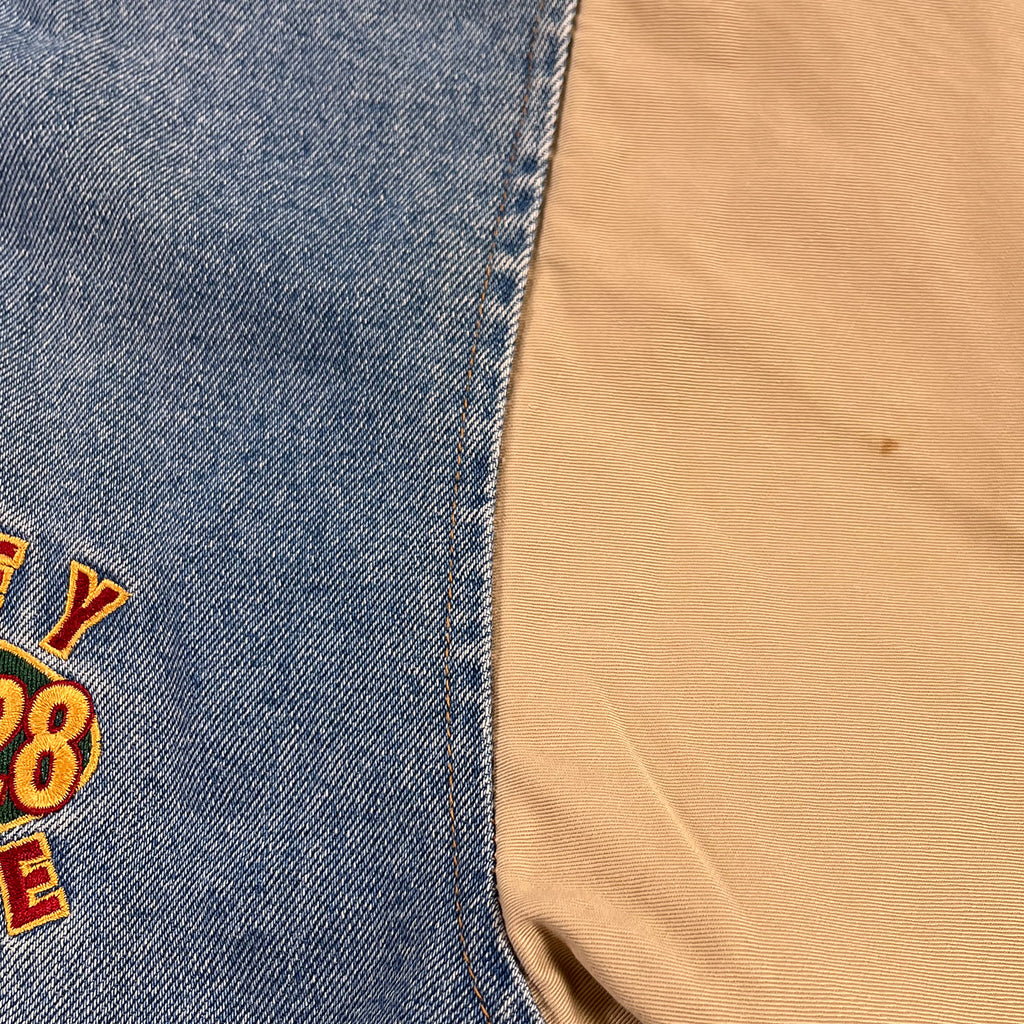 Vintage Disney Mickey Mouse league denim varsity jacket M/L
