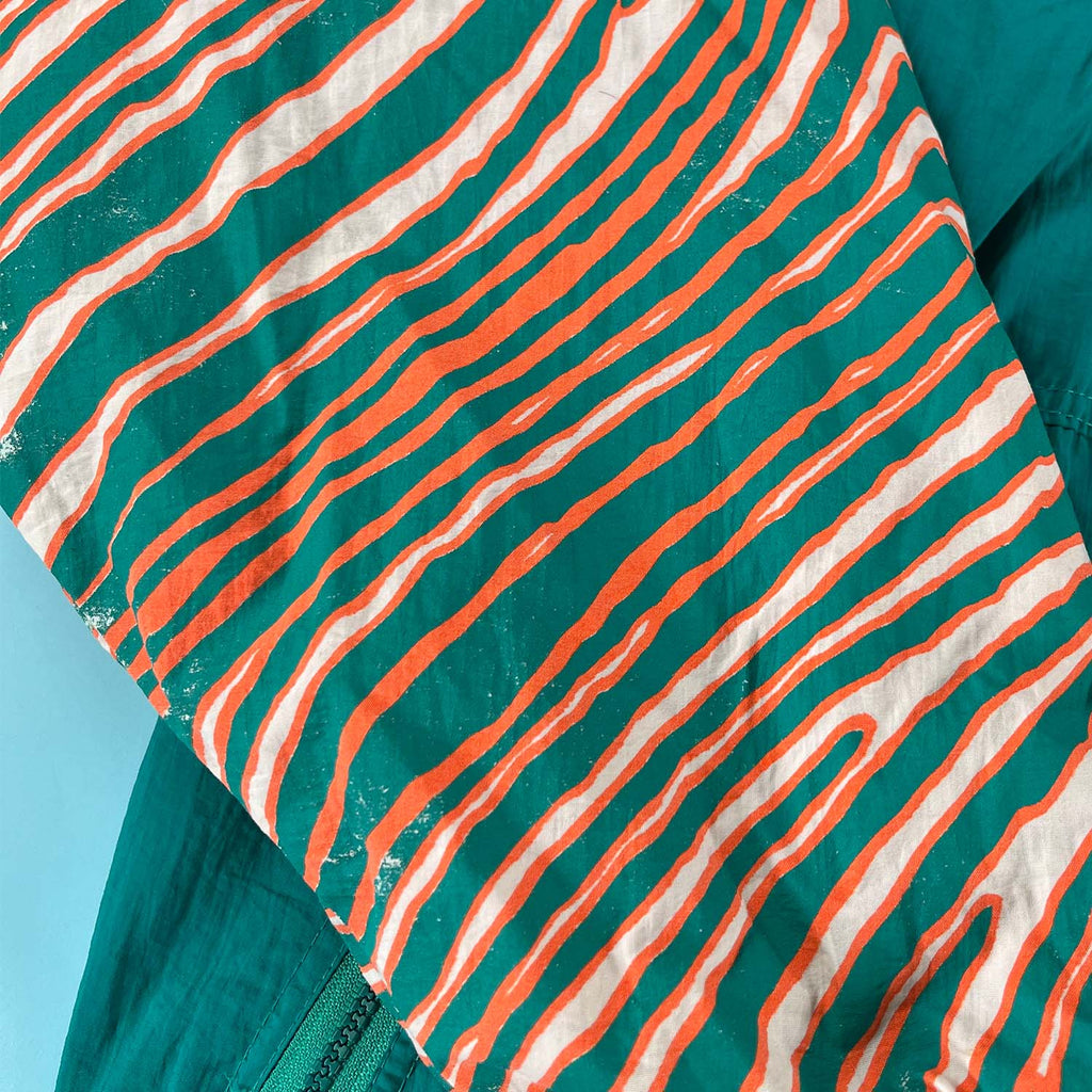 '90s Miami Dolphins Zubaz pattern NFL puffer jacket L/XL