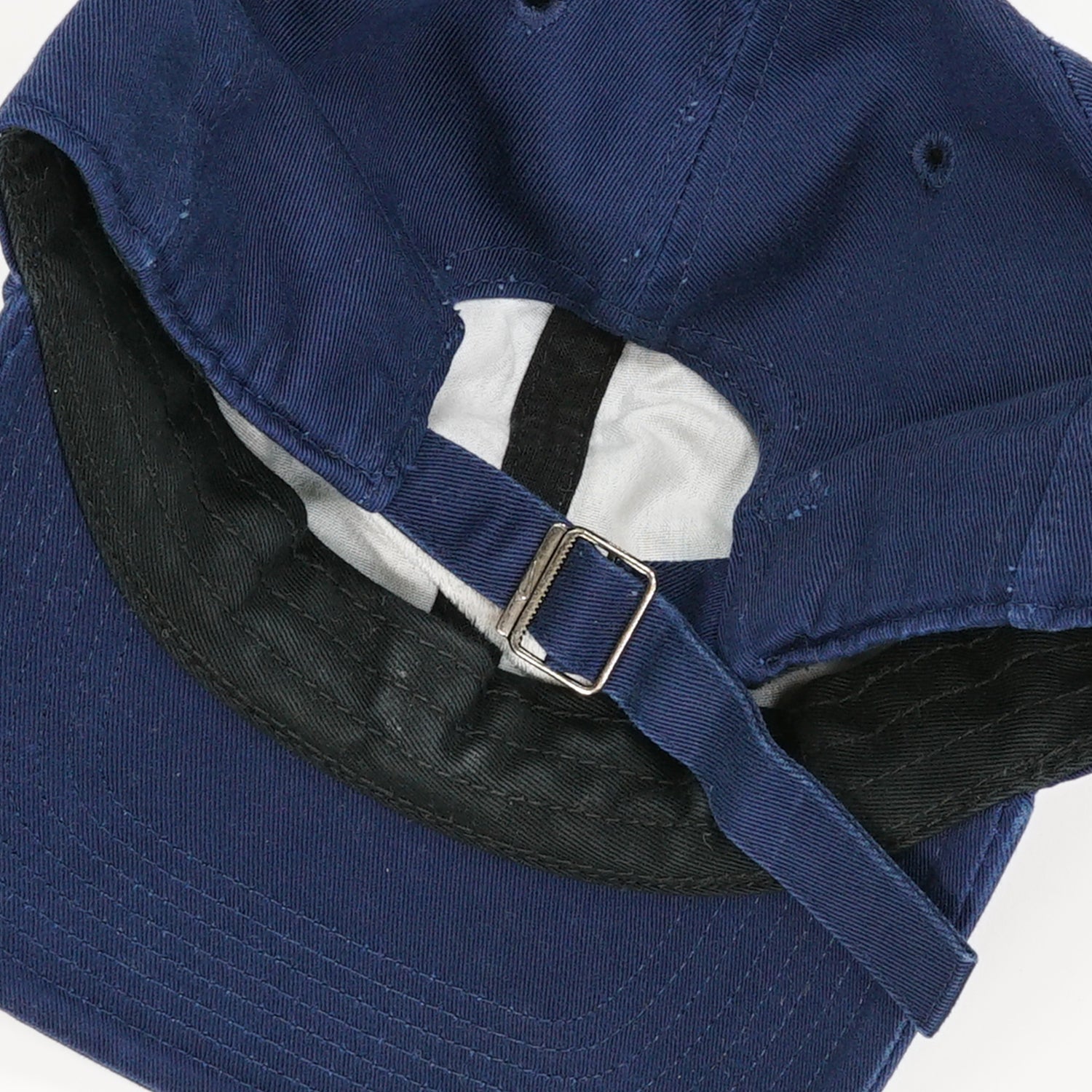 '90s Nike mini swoosh strapback hat navy blue