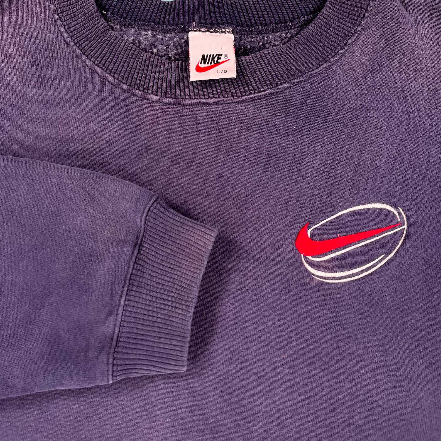 '90s Nike mini logo crewneck L