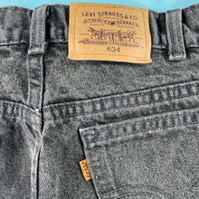 Load image into Gallery viewer, Vintage Levi&#39;s 634 orange tab dark wash jeans 32x33
