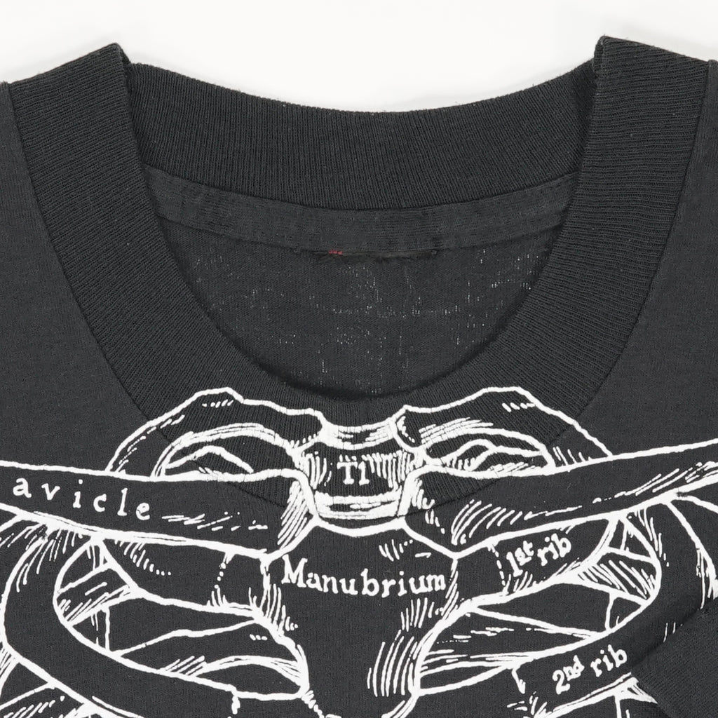 Vintage Leslie Arwin skeletal anatomy tee M