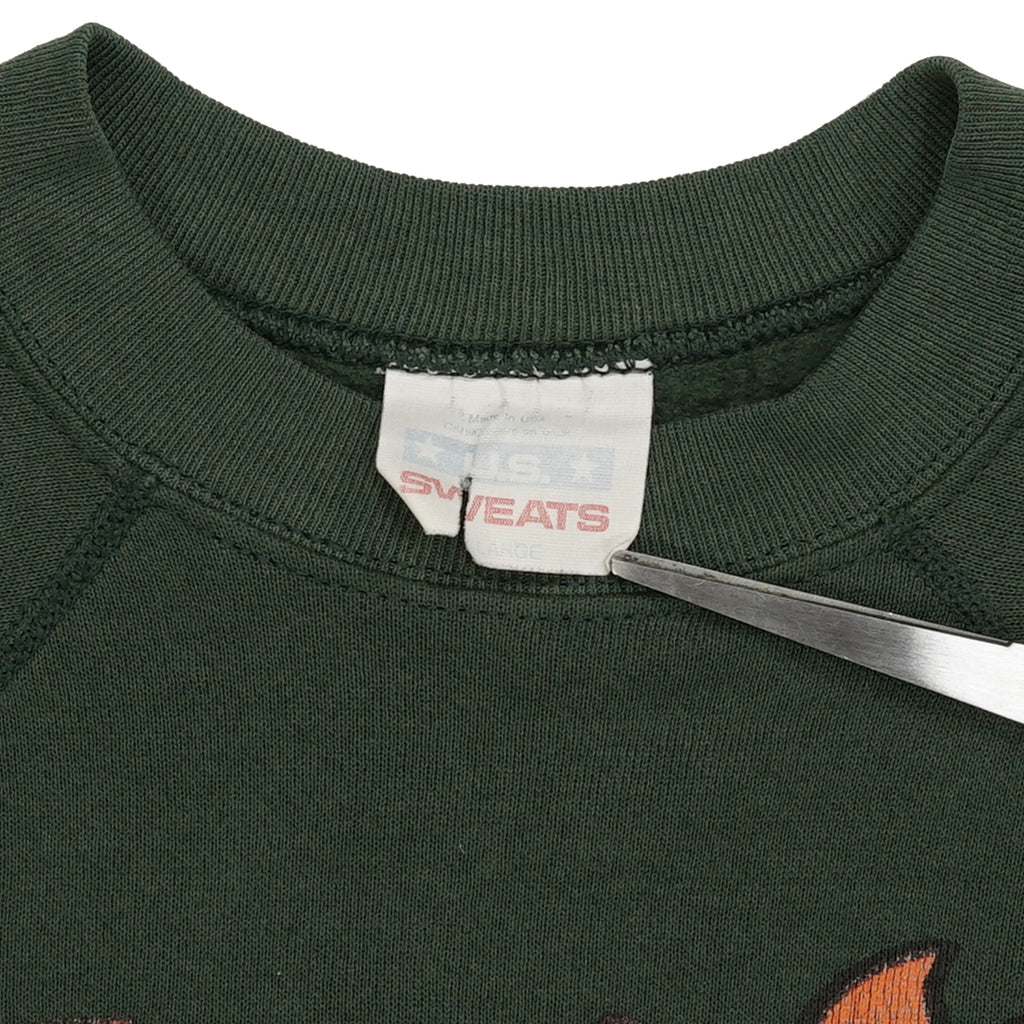 1992 Miami Canes Flintstones crewneck L