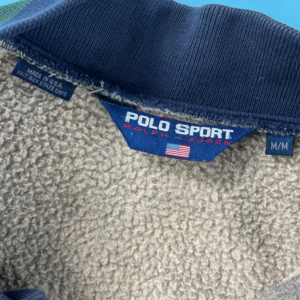 '90s Polo Sport fleece bomber jacket M