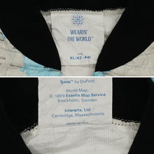 Load image into Gallery viewer, Vintage Wearin&#39; the World atlas windbreaker L
