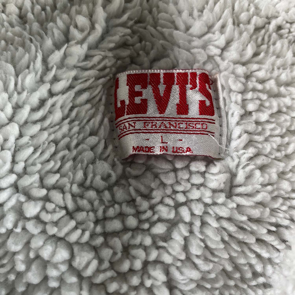 Vintage Levi's sherpa lined denim jacket L