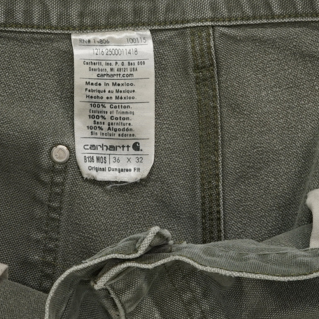 Carhartt double knee denim green 34" x 31"