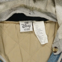 Load image into Gallery viewer, Vintage Disney Mickey Mouse League denim letterman jacket M
