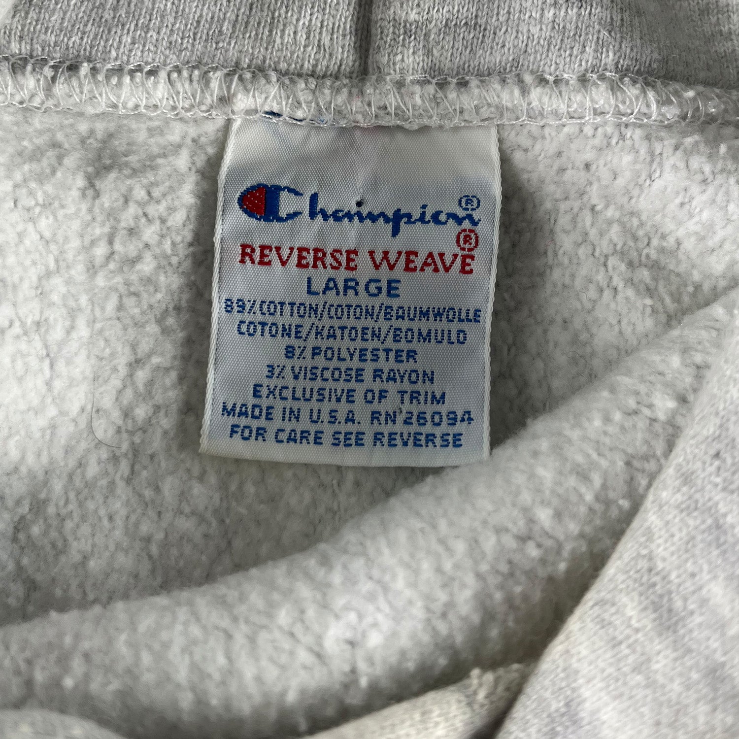'90s Champion Reverse Weave hoodie L